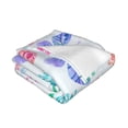 thumbnail image 3 of XMXT Throw Blanket, Multicolored Watercolor Butterfly Machine Washable Blankets for Sofa, 60 x 50 inches, 3 of 9