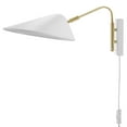 thumbnail image 5 of Sconce Wall Lamp Light Fixture, White, Metal, Modern Contemporary, Mid Century Living Kitchen Cafe Bistro Restaurant Hospitality, 5 of 10