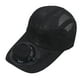 thumbnail image 2 of Sombrero con ventilador de energía solar y carga USB, desmontable, para exteriores, protección solar, transpirable, de poliéster, 2 of 6