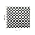 thumbnail image 2 of 100pcs Square Checkered Pattern Wax Paper Sheets 7" x 7", Blue, 2 of 7