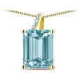 thumbnail image 2 of Original Star K� Large 10x8 Octagon Emerald Cut Genuine Sky Blue Topaz Pendant Necklace, 2 of 9