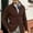 Coffee, variant on Men's Cardigan Sweater, Long Sleeve Open Front with Button and Pocket, Lightweight Polyester Knit for Casual Wear, Daily Use and Winter Seasons