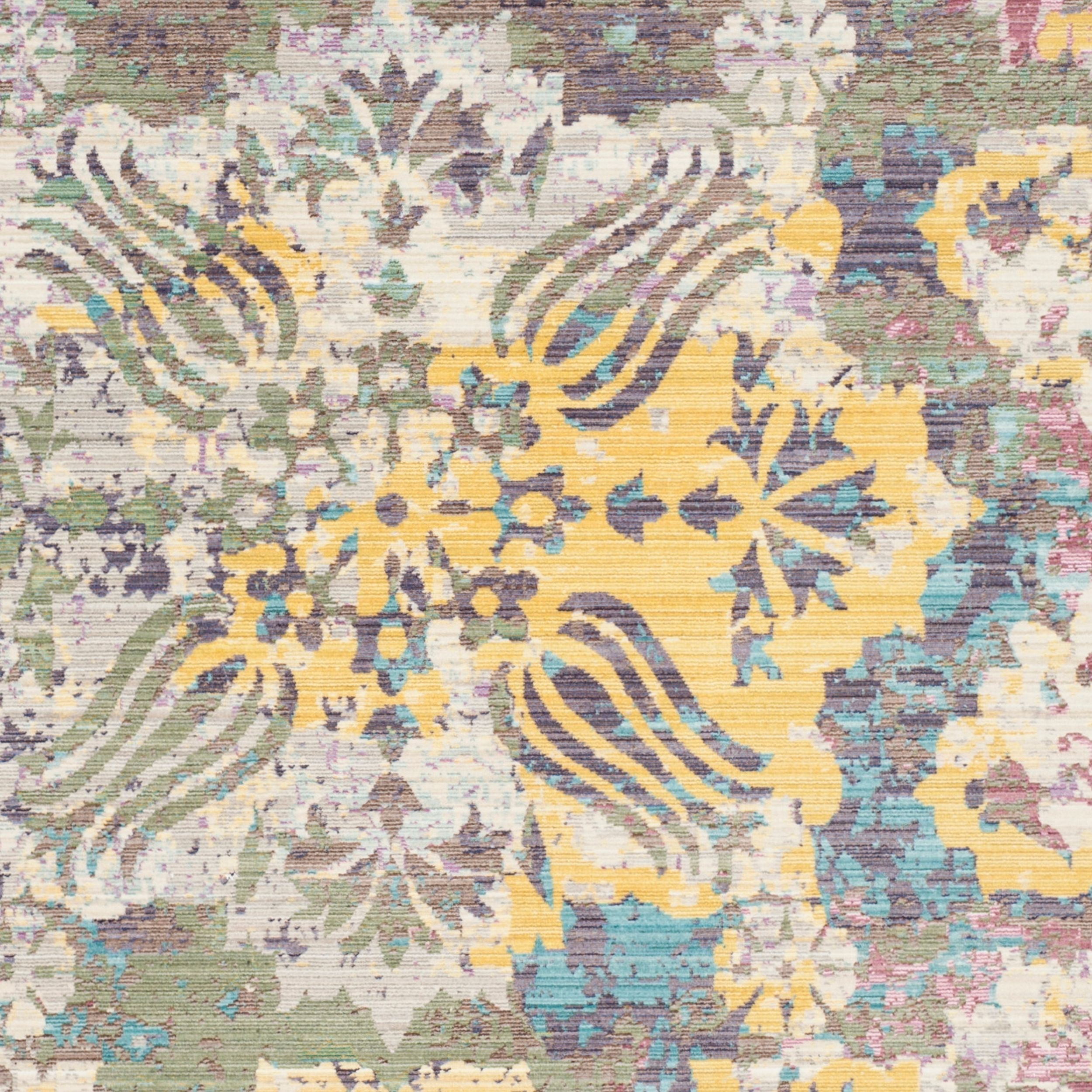 SAFAVIEH Valencia Rowland Vintage Floral Polyester Area Rug, Multi, 9' x 12'