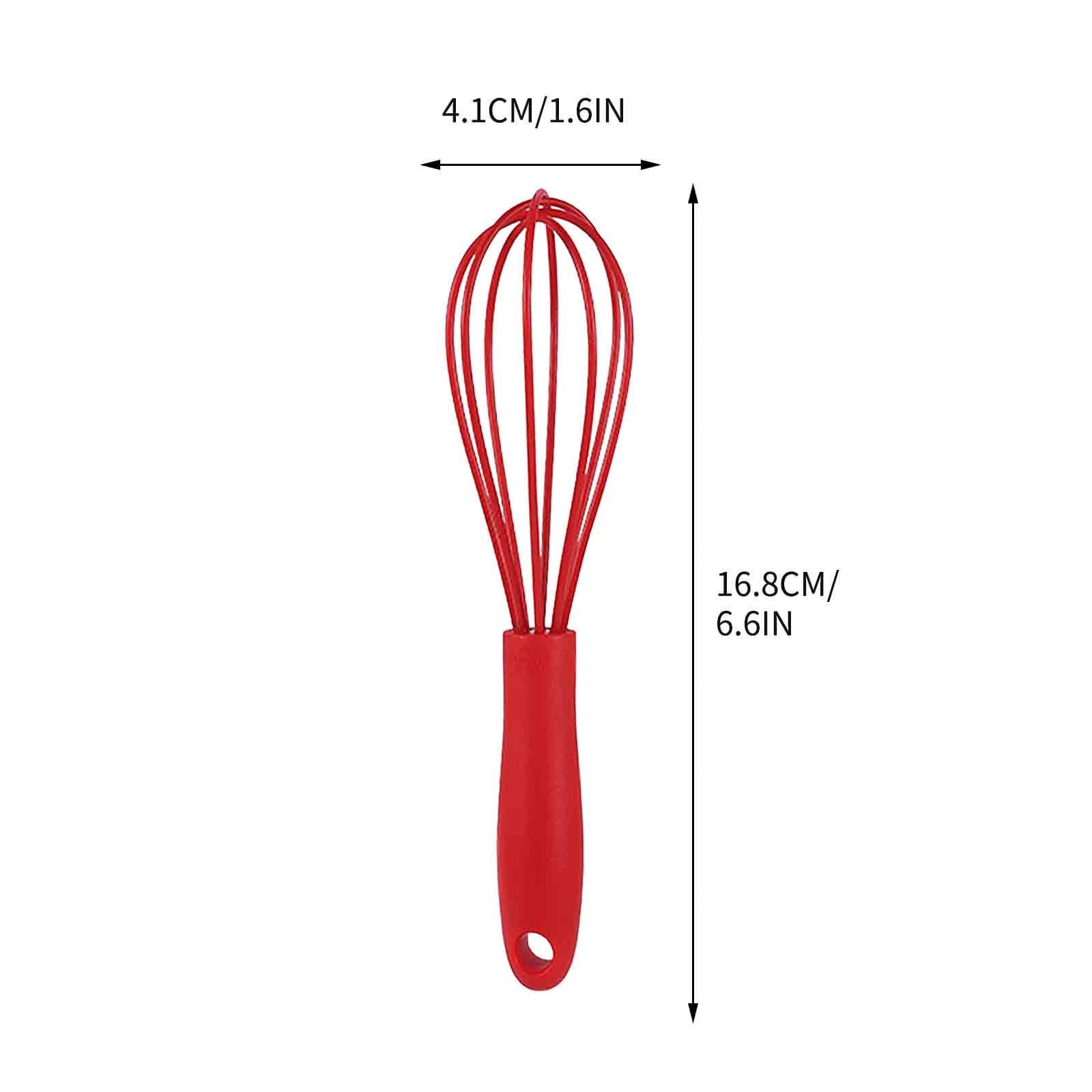 Avdolw 6-inch Hand Pushed Rotating Stirring Rod - Mini Egg Beater for Whisking Eggs, Mixing Batters, and Creating Fluffy Desserts - Ideal for Home Baking and Cooking