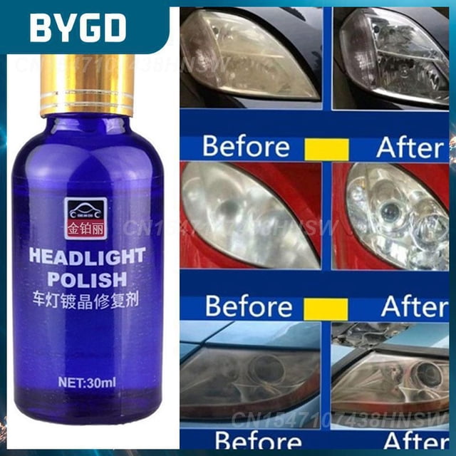 Universal Headlight Scratch Repair Agent 30ml Portable Lamp Cleaning Agent Durable Car Accessories Coating Agent60mlChina He Qiyong unisex