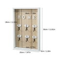 thumbnail image 3 of Clearance Hooks under $10,Wall Mounted Key Hook Rack Wood Floating Storage Shelf For Home Wall Decorations, 3 of 9