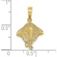 thumbnail image 4 of 14K Yellow Gold Stingray Charm - 21mm, 4 of 6