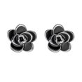 thumbnail image 2 of Pendientes de Acero jinwen diseño de loto color plateado 2 piezas, 2 of 8