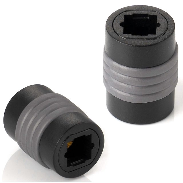 2X Toslink Adapters (Toslink Female connector to Female connector), Extension for Toslink Optical digital audio cable (TOS cable), S/PDIF cable