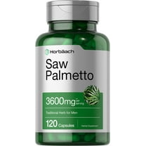 Saw Palmetto Extract | 3600mg | 120 Capsules | Non-GMO and Gluten Free | by Horbaach
