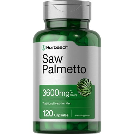 Saw Palmetto Extract | 3600mg | 120 Capsules | Non-GMO and Gluten Free | by Horbaach