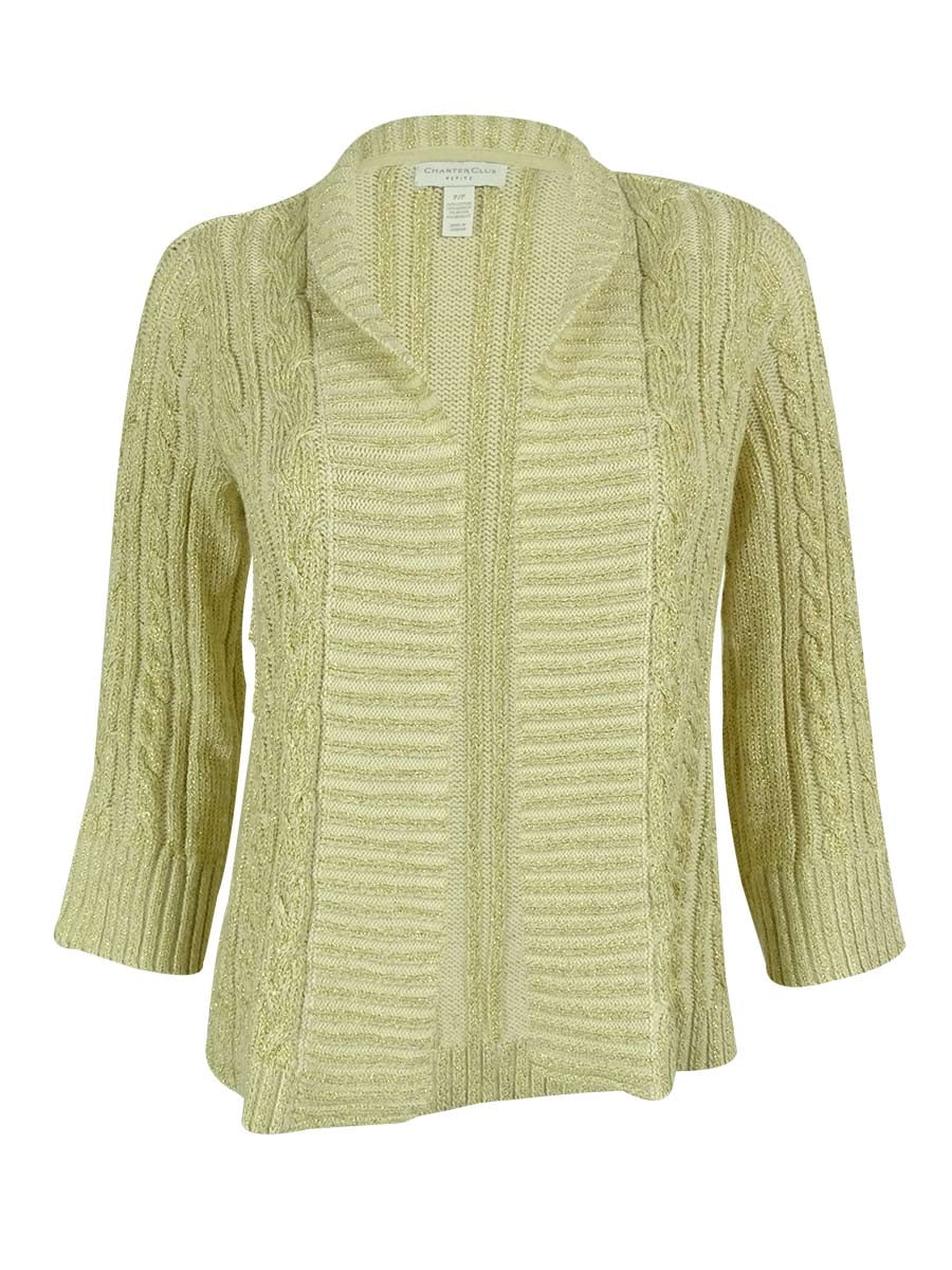 metallic cardigan