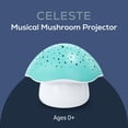thumbnail image 2 of Celeste Musical Mushroom Night Light Baby Projector - Sleep Soother with Adjustable Volume Lullabies, White Noises, 3 Night Light Colors, and Cry Sensor Detector, 2 of 5
