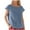 Blue-02, variant on Mittory Womens Cap Sleeve Tops Boat Neck T-Shirts Summer Casual Loose Fit Basic Tees