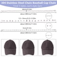 thumbnail image 2 of 1set 6pcs 3 styles 304 Stainless Steel Chain Baseball Cap Chain with Smoky Quartz Chips and Lobster Claw Clasps Stainless Steel color 280~280mm 2pcs/style, 2 of 6