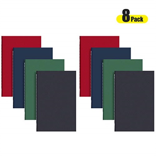 pocket notebook, ahgxg field notebook a6 small notebooks bulk 8pack