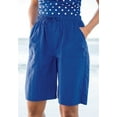 thumbnail image 5 of Swim 365 Women's Plus Size Taslon Cover Up Board Shorts With Built-In Brief, 5 of 6