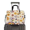thumbnail image 2 of FORMRS 16" Laptop Bag Carrying Sleeve Case with Handle Travel Shoulder Briefcase, Beige Retro Rainbow, 2 of 8