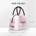 thumbnail image 5 of Logiee Flamingo Print Lunch Bag for Women & Men,Adult Insulated Lunch Box,Food Lunch Containers,Reusable High Capacity Lunch Tote Bags for Work, Travel, Outdoor, 5 of 9