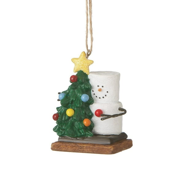 S’More with Christmas Tree Ornament – Cute Holiday Figurine for Christmas Trees & Décor