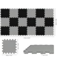 thumbnail image 2 of Tapetes de espuma Qqpp, goma EVA, 18 baldosas, rompecabezas entrelazados, 2 of 6