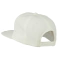 thumbnail image 3 of Big Diamond Embroidered Flat Bill Cap - White OSFM, 3 of 5