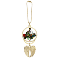 thumbnail image 1 of Cow Ride China Minority Dressing Totem Car Keychain Angel Wing Pendant, 1 of 4