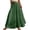 Green, variant on Women's Skirts Boho Elastic Waist A-Line Maxi Skirts Summer Swing Long Skirt with Pockets For Beach Vacation