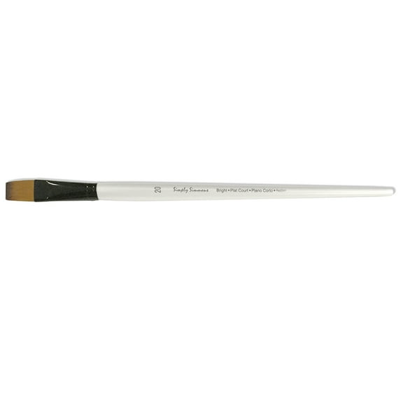 Robert Simmons Simply Simmons Long Handle Brush, Synthetic Bright, 20
