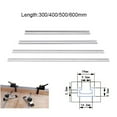 thumbnail image 4 of Aluminium Alloy 400mm T-Track T-Slot Miter Jig Tools for Woodworking Router, 4 of 5