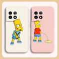 thumbnail image 4 of Case For Oneplus 5 6 9 9R 8 8T 7 7T A3 2 2V NORD 3 2 Lite Pro Simple Liquid Silicone Case Funny The S-Simpsons, 4 of 5