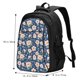 thumbnail image 5 of Balery Flower Mochila con carga USB para hombre y mujer - Mochila impermeable y antirrobo para laptop con puerto USB para viajes, trabajo, 5 of 7