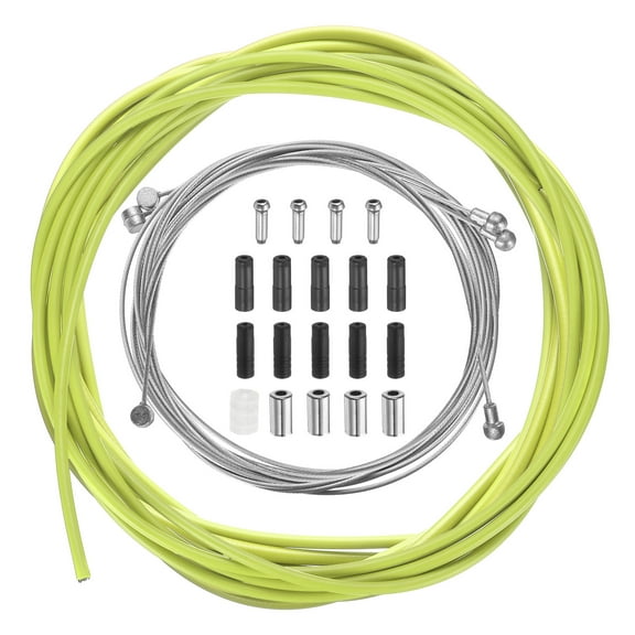 Uxcell Bicycle Brake Cable Housing Set Universal Bike Shifter Cable House Kit, Green