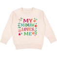 thumbnail image 2 of Inktastic Mamaw Loves Me Girls Apparel Toddler Sweatshirt, 2 of 4