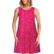 thumbnail image 1 of Balery Rose Red Glitter Vestidos de verano para mujer con estampado: vestido holgado sin mangas, vestido playero informal y cómodo para días calurosos., 1 of 7