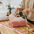 thumbnail image 6 of Pink Christmas Wrapping Paper Roll, Cartoon Holiday Gift Wrap for Presents Birthday Baby Shower Party Supplies with Cut Grid Lines (1 Roll, 40 Sqft), 6 of 7