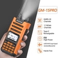 thumbnail image 3 of Radio bidireccional BAOFENG GM-15 Pro 8W GMRS recargable de largo alcance, 3 of 9