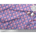 thumbnail image 3 of Tissu en Rayonne Pomme & Imprimé Floral Rose par Yard 56 Pouces de Large, 3 of 3