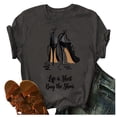 thumbnail image 1 of Pompotops T-Shirt à Manches Courtes à Imprimé Floral pour Femmes, 1 of 4