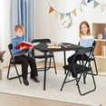 thumbnail image 4 of Foldable Table and Chair Set,Folding Card Table and Chair Set of 5,Upholstered Foldable Table and Chair Set,Portable Metal Frame Children's Activity Table and Chairs Set for Daycare and Classrooms, 4 of 7