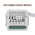 thumbnail image 1 of Módulo interruptor de luz yuxing Tuya ZigBee 3.0 4 canales blanco, 1 of 5
