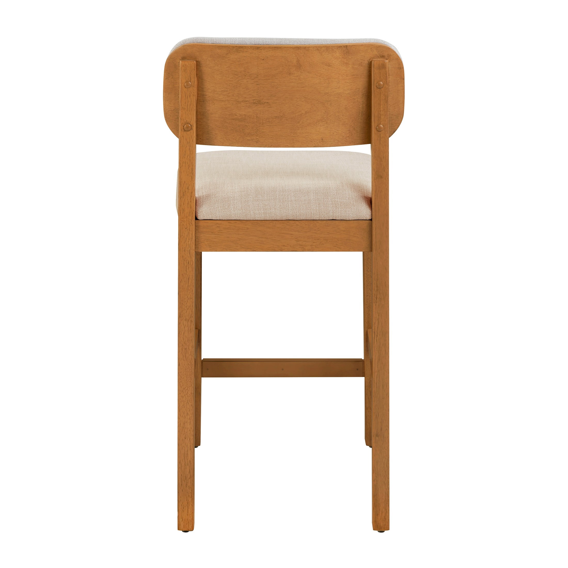Better Homes & Gardens Juliet Counter Stools, Light Honey & Cream, Set of 2