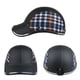 thumbnail image 4 of Toystoory Casco Vintage para motocicleta, gorras de béisbol a juego de colores, equipo de protección, sombrero de cuero de media cara, casco Ciclismo cuadros negros, 4 of 6