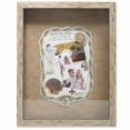 thumbnail image 1 of Lawrence Frames 530711 Weathered Front Hinged Shadow Box Frame With Burlap Display Board - Natural, 0.79 in., 1 of 1