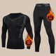 thumbnail image 4 of Traje de latón cálido para hombre, forro polar de invierno, capa base gruesa para correr, protección contra el frío, pantalones ajustados deportivos para otoño, 4 of 4