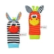 thumbnail image 5 of s calcetines de animales para bebés, sonajeros ajustables para pies y manos de dibujos animados, regalos para bebés recién nacidos, 5 of 7