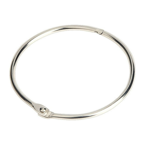 unbranded 50 Pcs Rings for School Smooth Surface Binder Rings 50pcs Silver