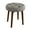 Storm Gray, variant on Elle Decor Penelope Round Tufted Stool in Dark Graphite