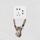 thumbnail image 4 of Etiqueta engomada del interruptor extraíble, 4 piezas de pegatinas de pared de dibujos animados de gatos lindos, calcomanías de decoración del interruptor de luz, pegatinas de arte de decoración de, 4 of 6