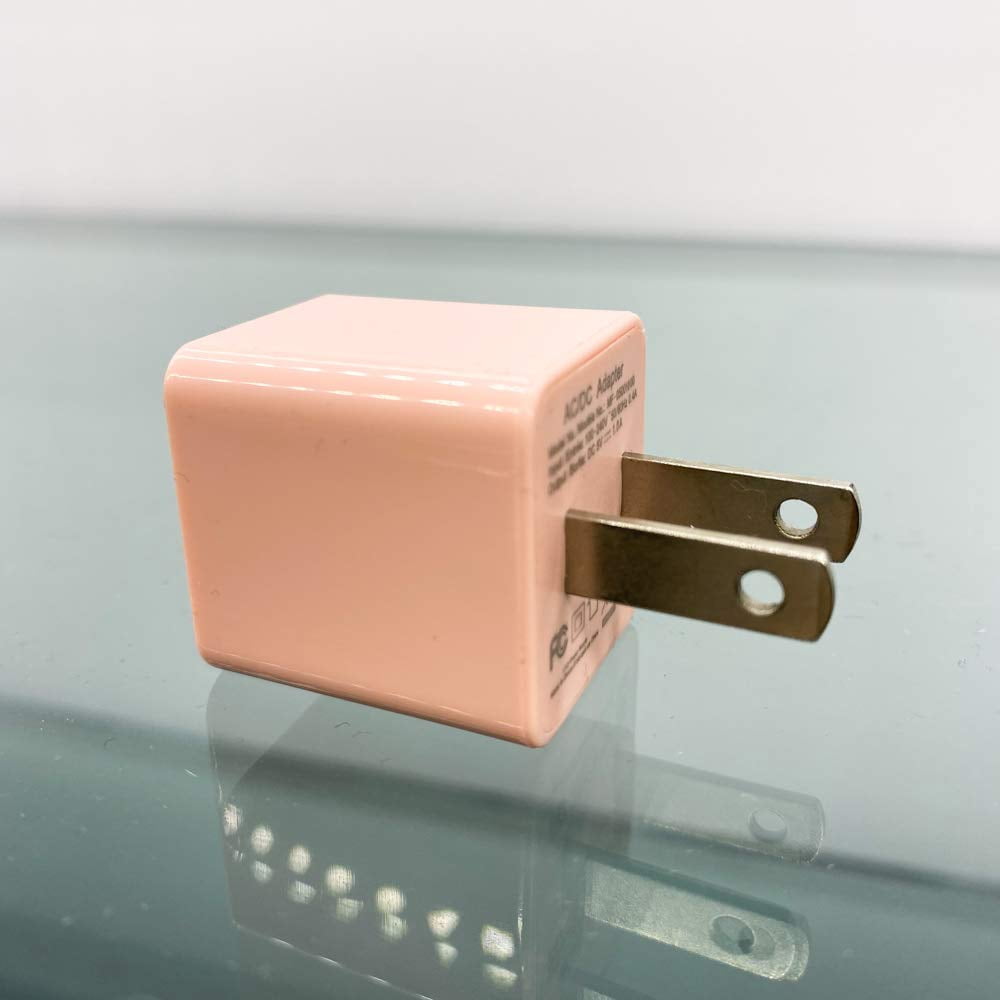 iTouch Charging Cube for Wall & USB Charging Cable, Pink